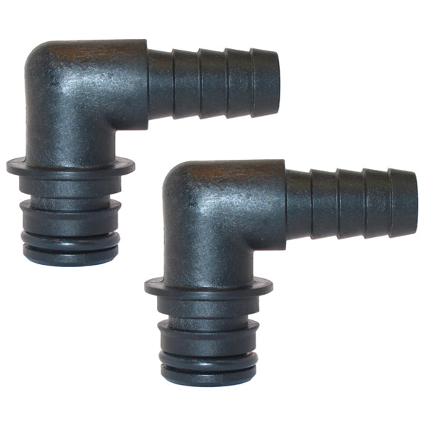 Jabsco slangestuds 90 grader set fra siden
