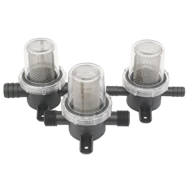 Nuova Rade vandfilter in-line med grov RF si og slangestuds Ø12mm
