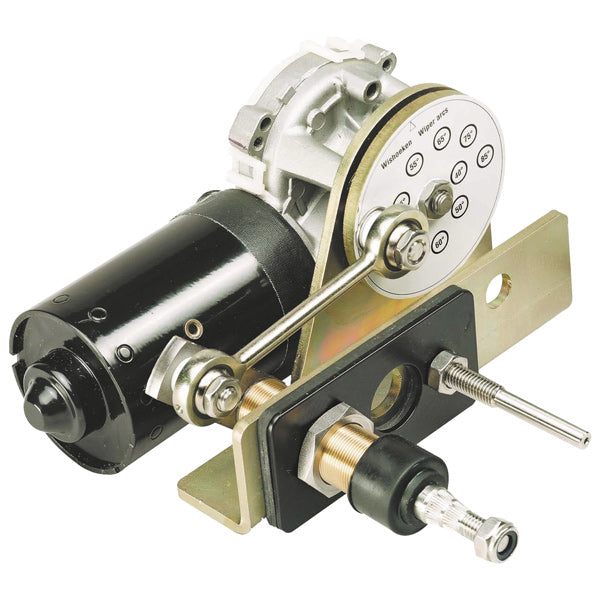 Exalto viskermotor med 55mm aksel set fra siden
