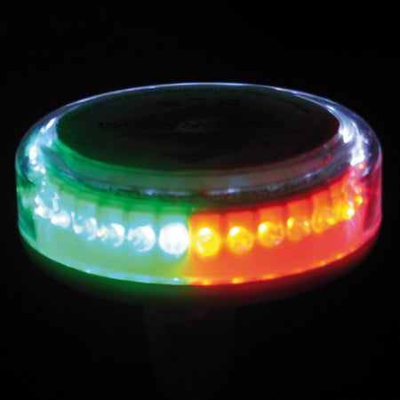 Nasa lanterne Supernova tricolour set fra siden med fokus på design og størrelse.
