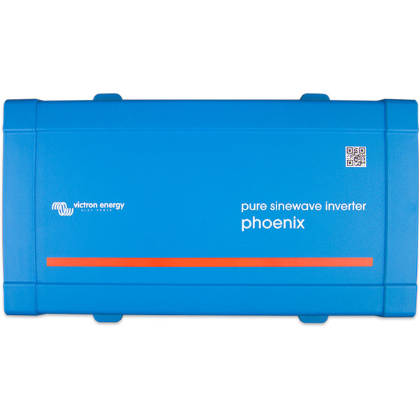 Victron Phoenix inverter set fra siden med målene H:117 x B:232 x D:327 mm