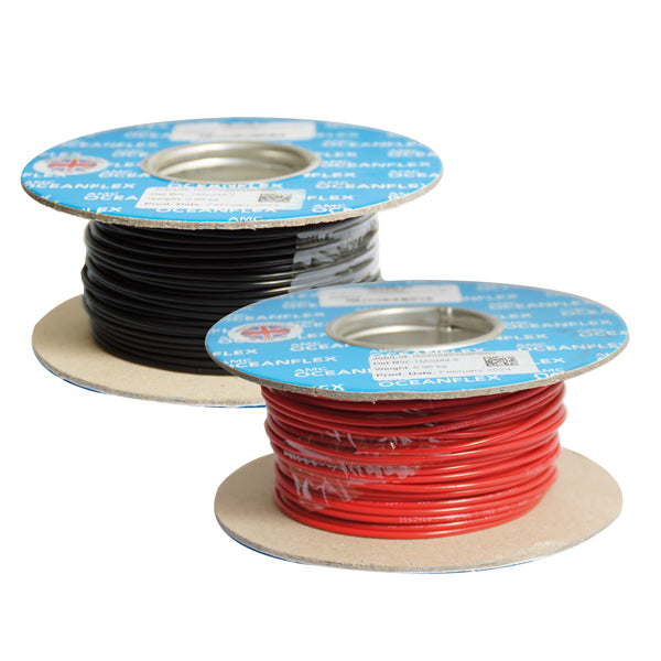Fortinnet Oceanflex ledning med 6,0 mm² tykkelse, klar til installation.