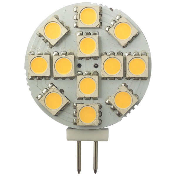 1852 LED G4 spot med Ø30mm, 2W, 2700K, vist på bådinteriør