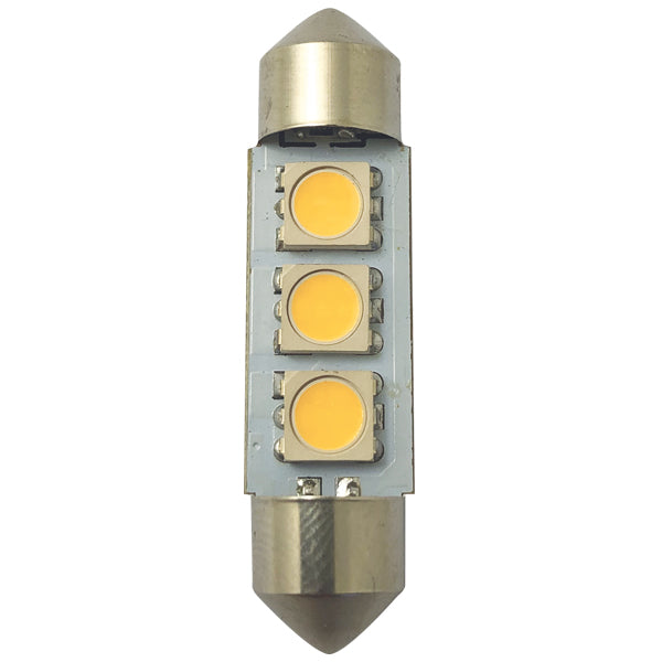 1852 LED pinolpære 37mm, pakket i 2 stk, på hvid baggrund