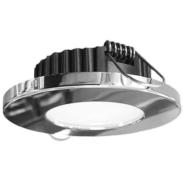 Casolux Rikke plast chrome dæmpbar lampe set forfra