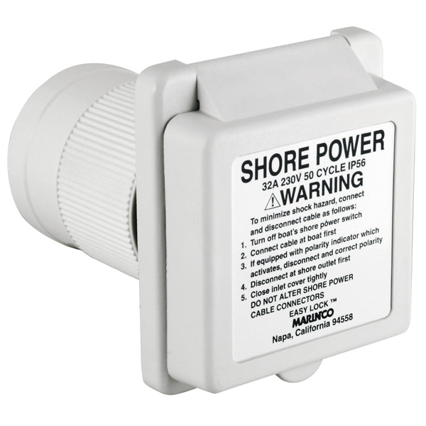 Marinco, landstrømsindtag standard inlet 32A 230 V