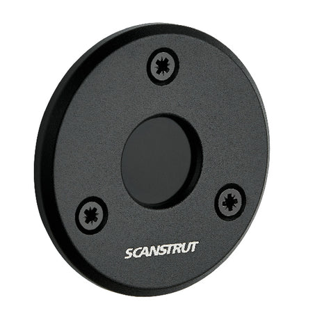 ScanStrut dæksgennemføring i sort, set oppefra med lavprofil.