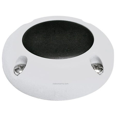 SeaTec kabelgennemføring i hvid nylon set forfra, med plads til stik op til 36mm.