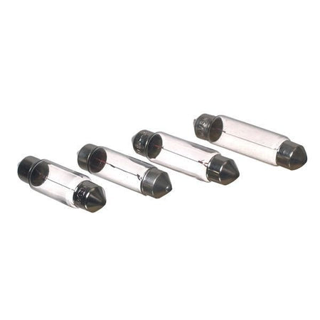 SeaTec Pinol 24V 5W pære set ovenfra med klar glaslinse.