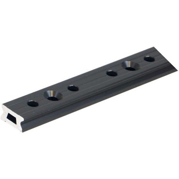 Ronstan skødeskinne 30mm set fra siden med monteringsbeslag