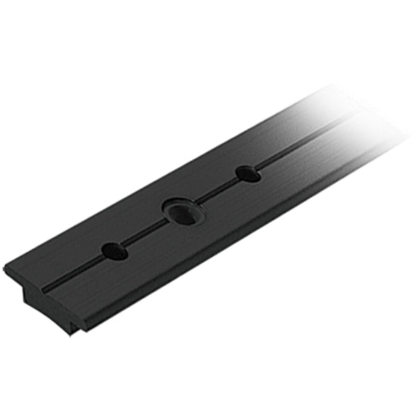 Ronstan genuaskinne i sort farve, 25 mm bred, set fra siden