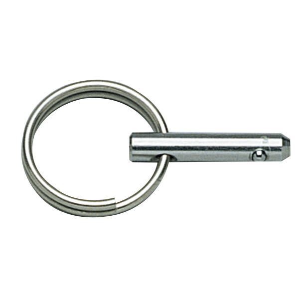 Ronstan fast pin 4,8 x 12,5mm vises fra siden med klar fokus på specifikationerne
