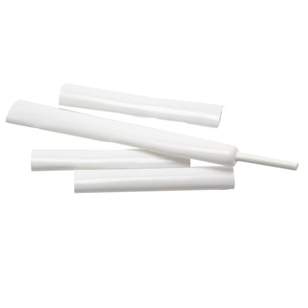 Hvid UV-bestandig krympeflex, Ø12-3mm, til bådudstyr
