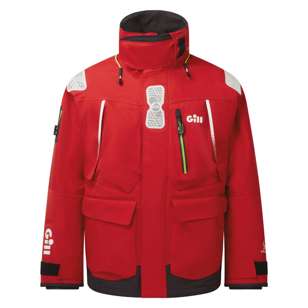 Gill OS14J Ocean jakke i rød farve set forfra