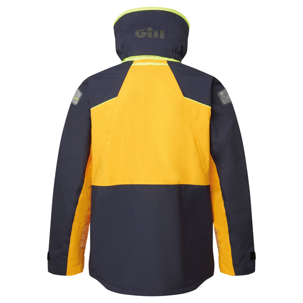 Bagvisning af Gill OS26 Offshore Jakke i farverne Goldfusion og Navy