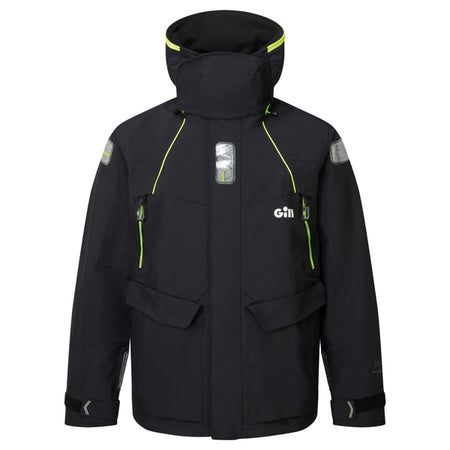 Gill OS26 Offshore jakke set forfra i sort farve