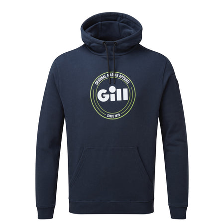 Gill Cavo Hoodie LS05 i navy set forfra med hætte