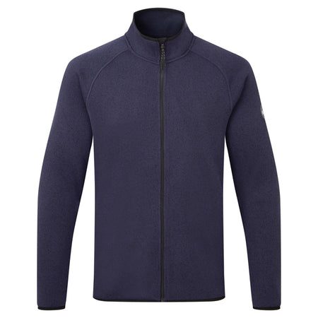 Gill fleecejakke i navy farve set forfra