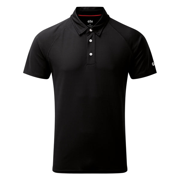 Sort Gill UV008 polo i profil, vist i 3XL størrelse