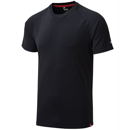 Gill UV010 herre UV Tec T-shirt i navy, set forfra med tydeligt logo.