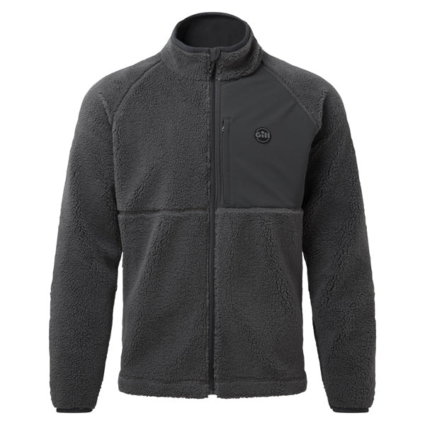 Gill, 1704 Cromerty fleece jakke i grå set forfra
