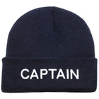 SeaTec Captain hue i blå, lavet af 100% akryl og i one size, set forfra.