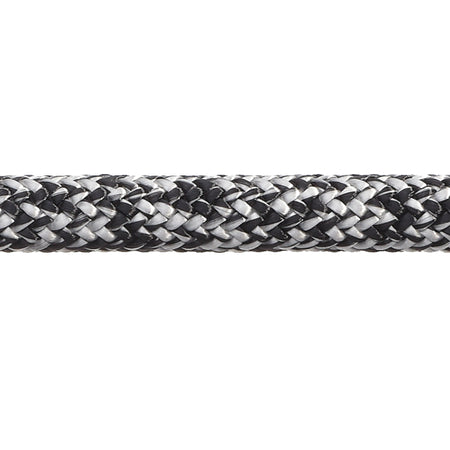 Robline Admiral 7000 Dyneema fald 8mm i sort/hvid farve, vist i nærbillede