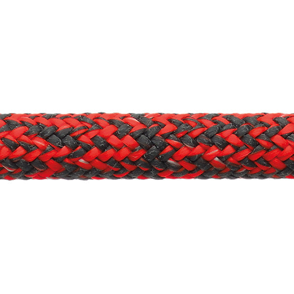 Robline Sirius XTS Dyneema i rød, sort og hvid farve, 8mm tykkelse