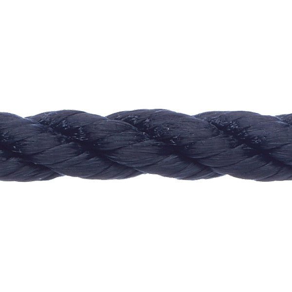 Robline fortøjningsline i navy farve, 6 mm tykkelse, 1 mtr lang