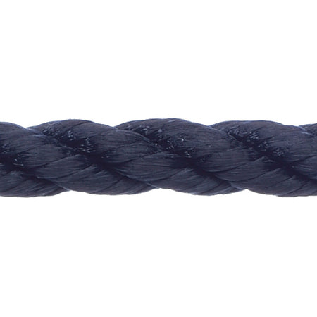Robline fortøjningsline i navy farve, 6 mm tykkelse, 1 mtr lang