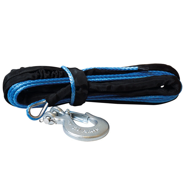 Trailertov Ø5mm x 12m fra 1852 med 1/4" krog, velegnet til securing af båd.