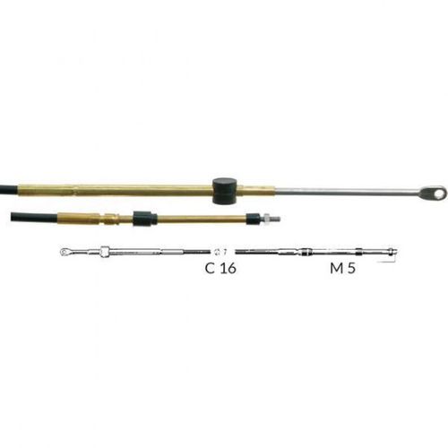 Ultraflex kontrolkabel C16 set fra siden, 1,53 meter langt