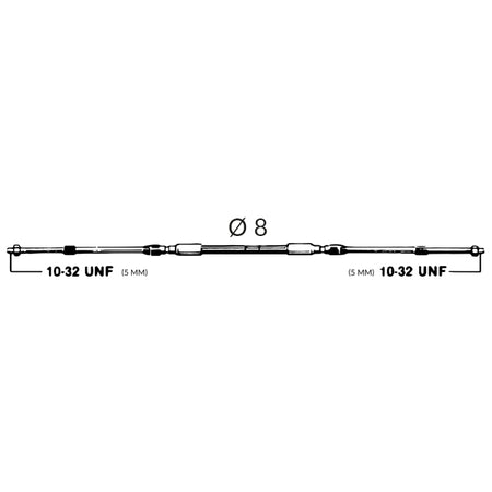 Oversigt over Ultraflex kontrolkabel czero i marinekontekst