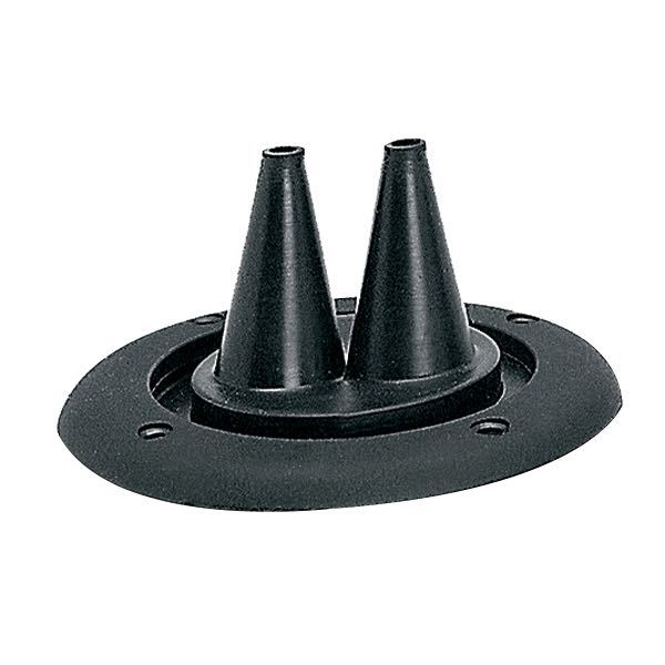 Nuova Rade gummibælg til gear/gas, set fra siden, klar til montering.