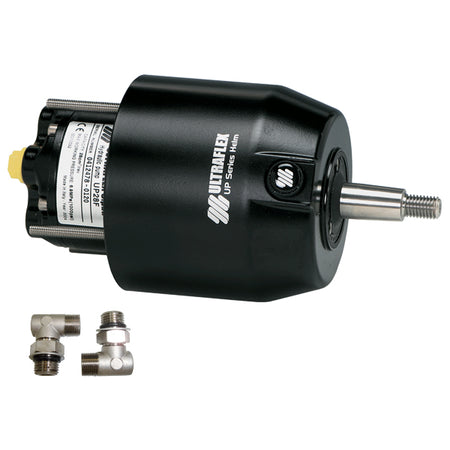 Ultraflex hydraulisk ratpumpe set forfra med synlige kontrolknapper