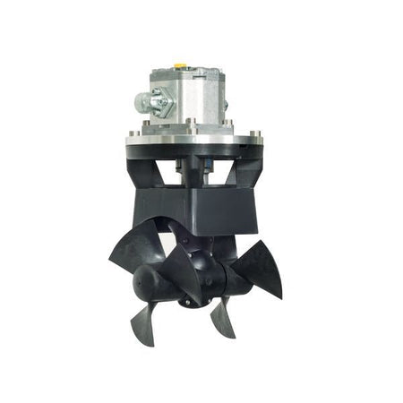 Max Power CT125 hydraulisk bovpropel monteret på en motorbåd