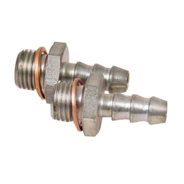 SeaTec fittings sæt, lige konfiguration til 8mm tilslutning, præsenteret på hvid baggrund.
