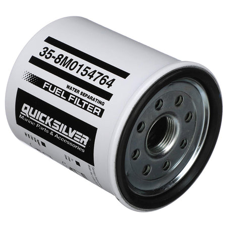 Quicksilver brændstoffilter vandseparator til Honda og Suzuki, set forfra.