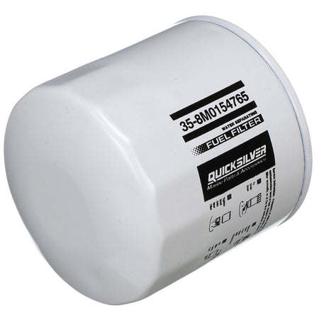 Quicksilver brændstoffilter med vandseparator, set fra siden