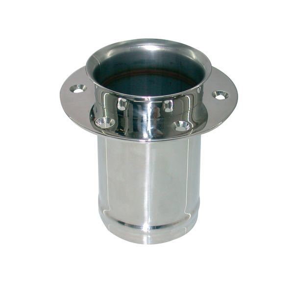 1852 76mm RF udstødning i rustfrit stål set forfra