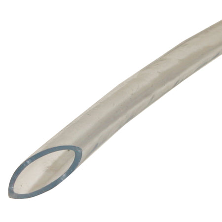 Klar 10 mm PVC slange fra SeaTec rullet op på en hvid baggrund
