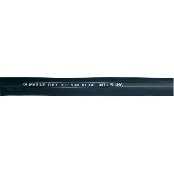 SeaTec brændstofslange 16.0mm i sort farve, præsenteret på hvid baggrund.