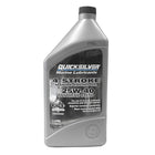 Quicksilver 25W-40 syntetisk motorolie i en 1L flaske på hvid baggrund.