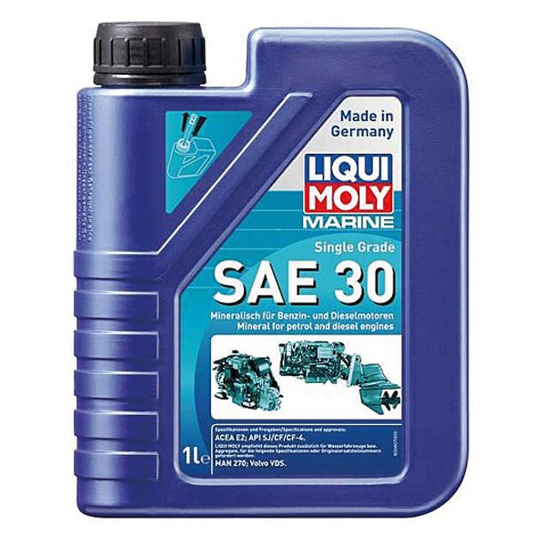 Liqui Moly Marine Single Grade SAE 30 olieflaske i 1 liters størrelse