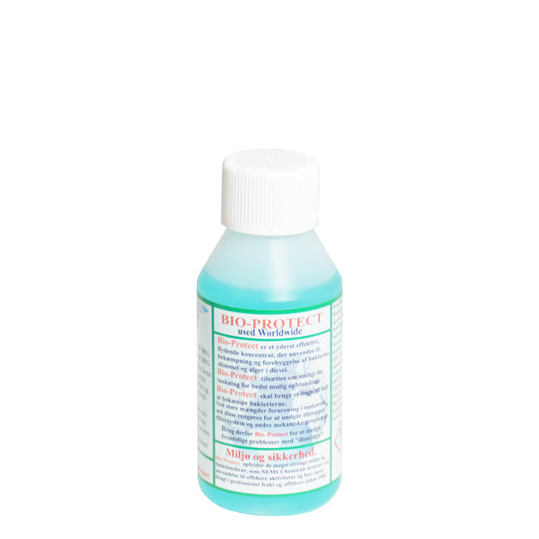 Bio-Protect, 100 ml flaske med produktinformation