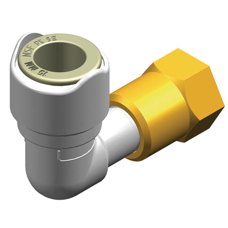 Vinkeladapter fra Whale, 1/2 hun, i detalje med koblingspunkter