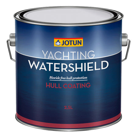 Jotun watershield mørkeblå primer i 2,5L dåse set forfra.