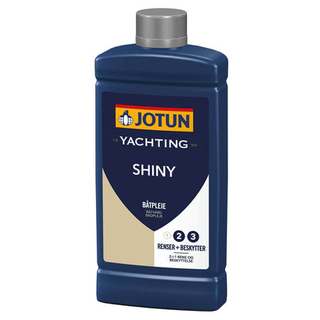 Jotun Shiny Polish Vokspolering i 0,5 L beholder, klar til brug til bådpleje.