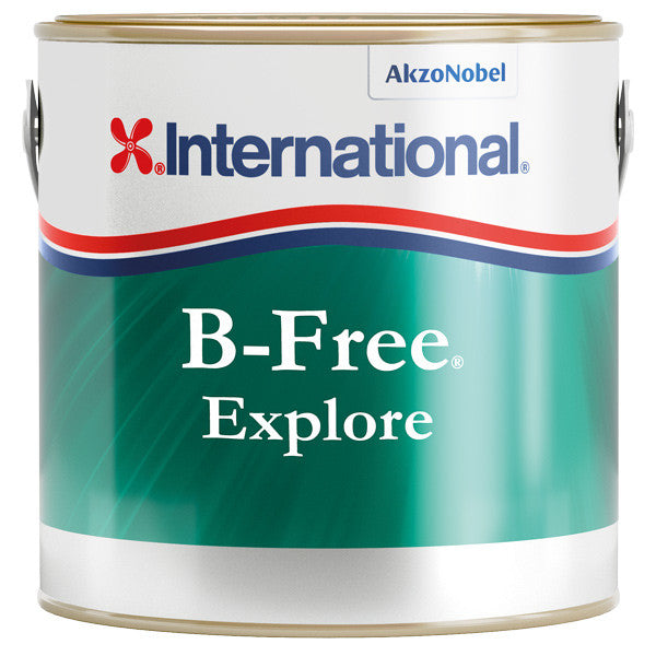 International B-Free Explore bundmaling i sort, viste i malebøtte.