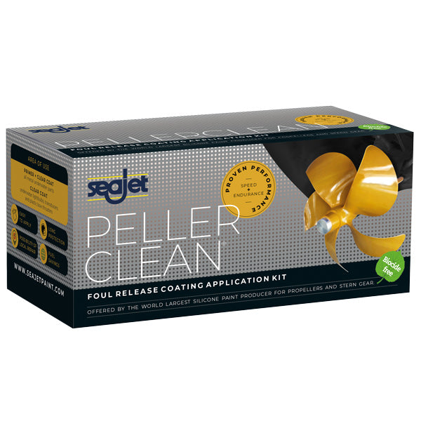 SeaJet Peller Clean i gylden farve, 0,315L beholder til bådpleje.